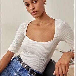 Reformation Leanne Knit Top